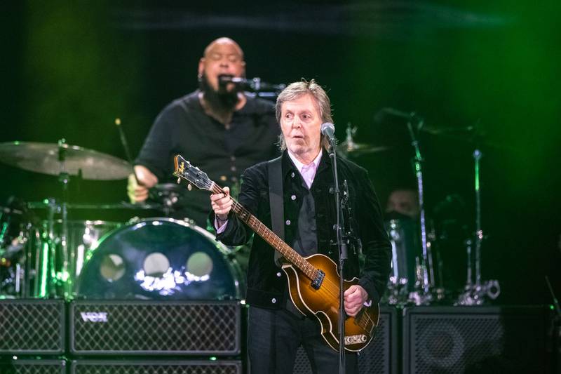 Paul McCartney performs during his Got Back tour at Truist Field at Wake Forest University in Winston-Salem, N.C. May 21, 2022.