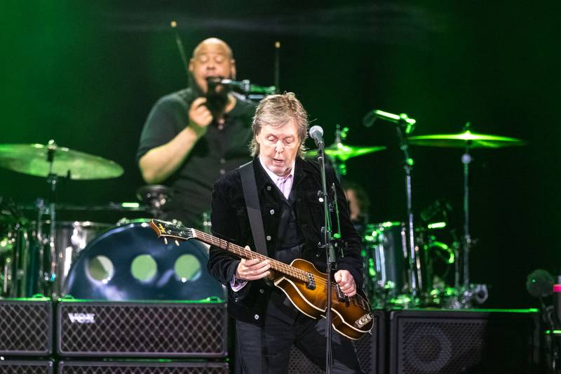 Paul McCartney performs during his Got Back tour at Truist Field at Wake Forest University in Winston-Salem, N.C. May 21, 2022.