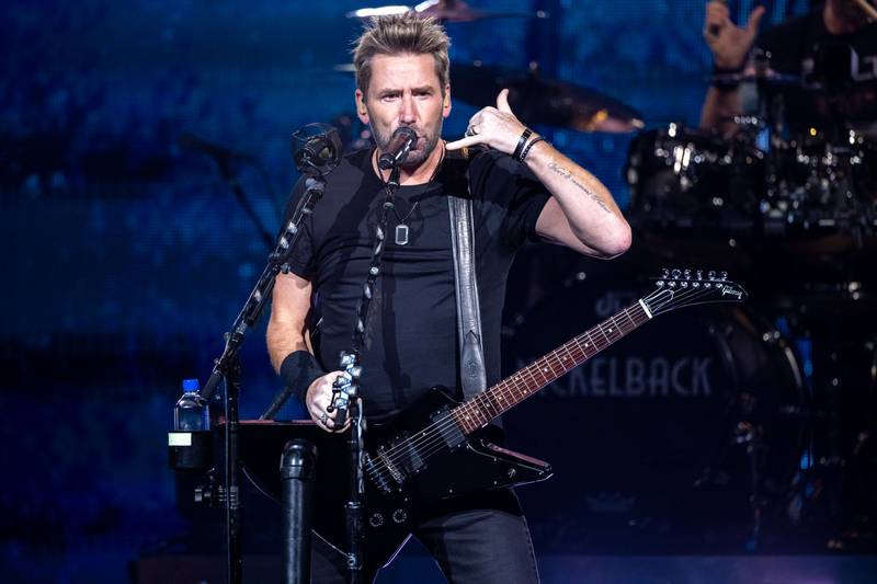 Nickelback perform during their "Get Rollin Tour” at PNC Music Pavilion in Charlotte on Sept. 12, 2023.
