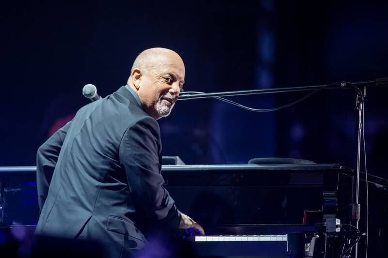 The Piano Man performs at Bank of America Stadium in Charlotte. April 23, 2022