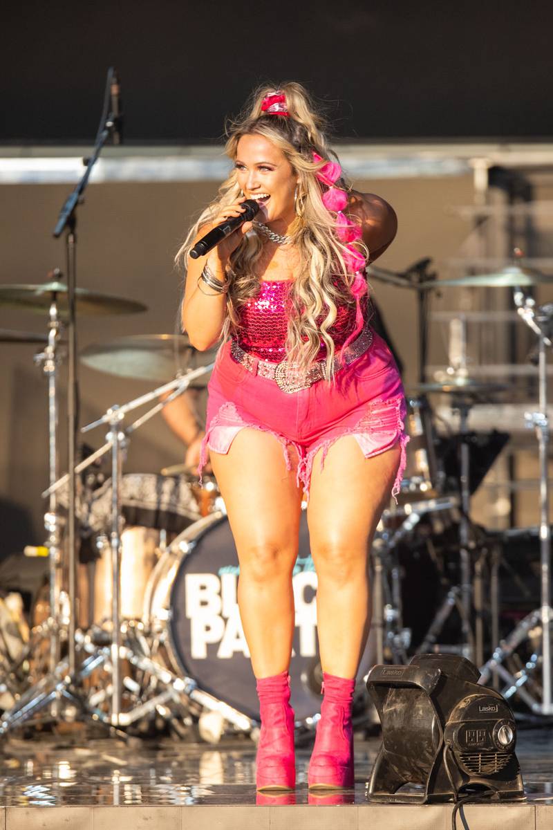 Priscilla Block opens for Shania Twain's Queen of Me tour at PNC Music Pavilion in Charlotte on June 28, 2023.
