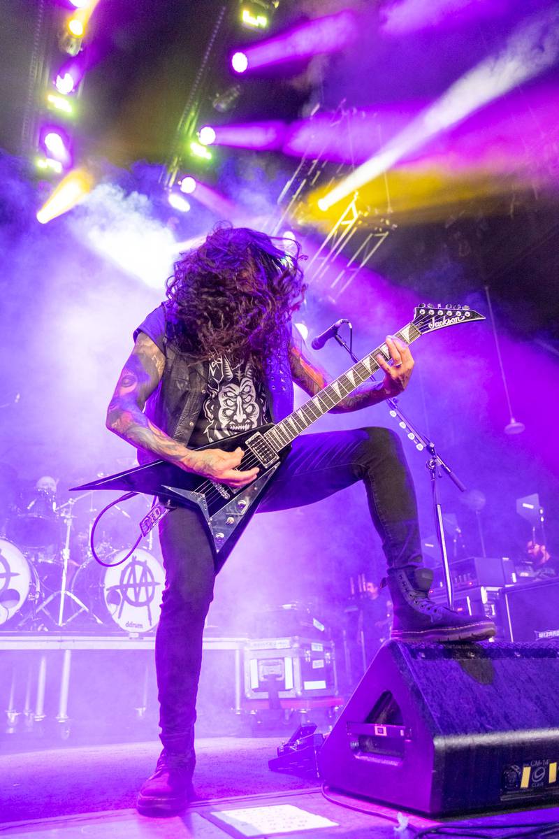 Ministry performs during the Freaks on Parade Tour at PNC Music Pavilion in Charlotte on Sept. 11, 2024.