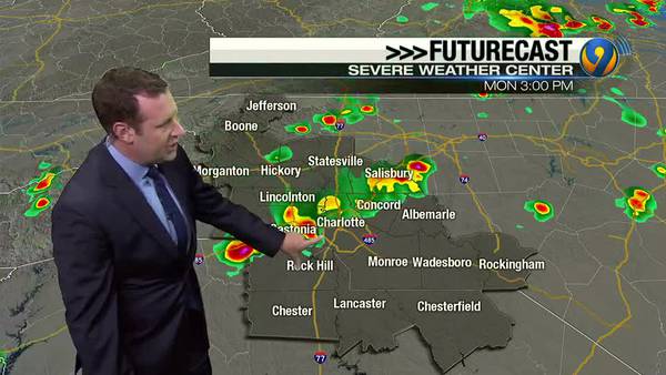 Monday morning forecast with Meteorologist Keith Monday