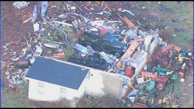 Cleanup begins after tornado hits Burke, Rutherford