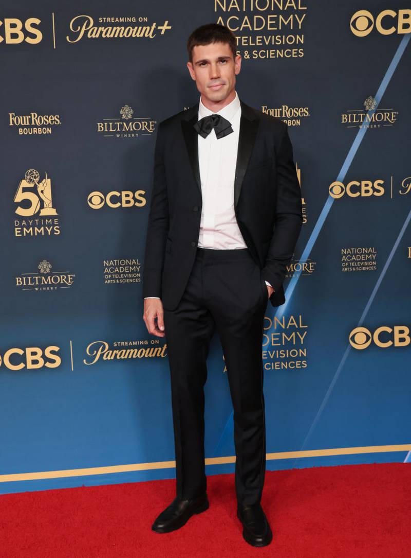 LOS ANGELES, CALIFORNIA - JUNE 07: Tanner Novlan attends the 51st annual Daytime Emmys Awards at The Westin Bonaventure Hotel & Suites, Los Angeles on June 07, 2024 in Los Angeles, California. (Photo by Rodin Eckenroth/Getty Images)