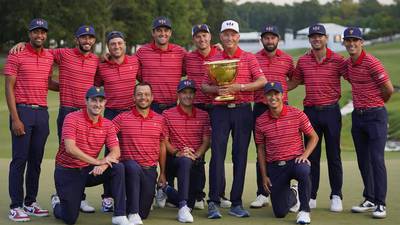 Spieth goes 5-0 as Americans win Presidents Cup for ninth straight time