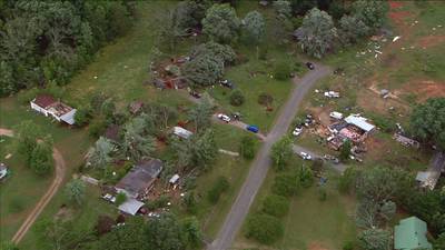 PHOTOS: Chopper 9 flies over storm damage in Iredell County