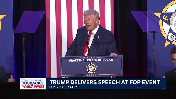 Trump speaks at Fraternal Order of Police conference in Charlotte