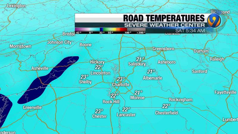 FORECAST: Icy roads a concern after overnight snowfall; temperatures to reach mid-30s Saturday
