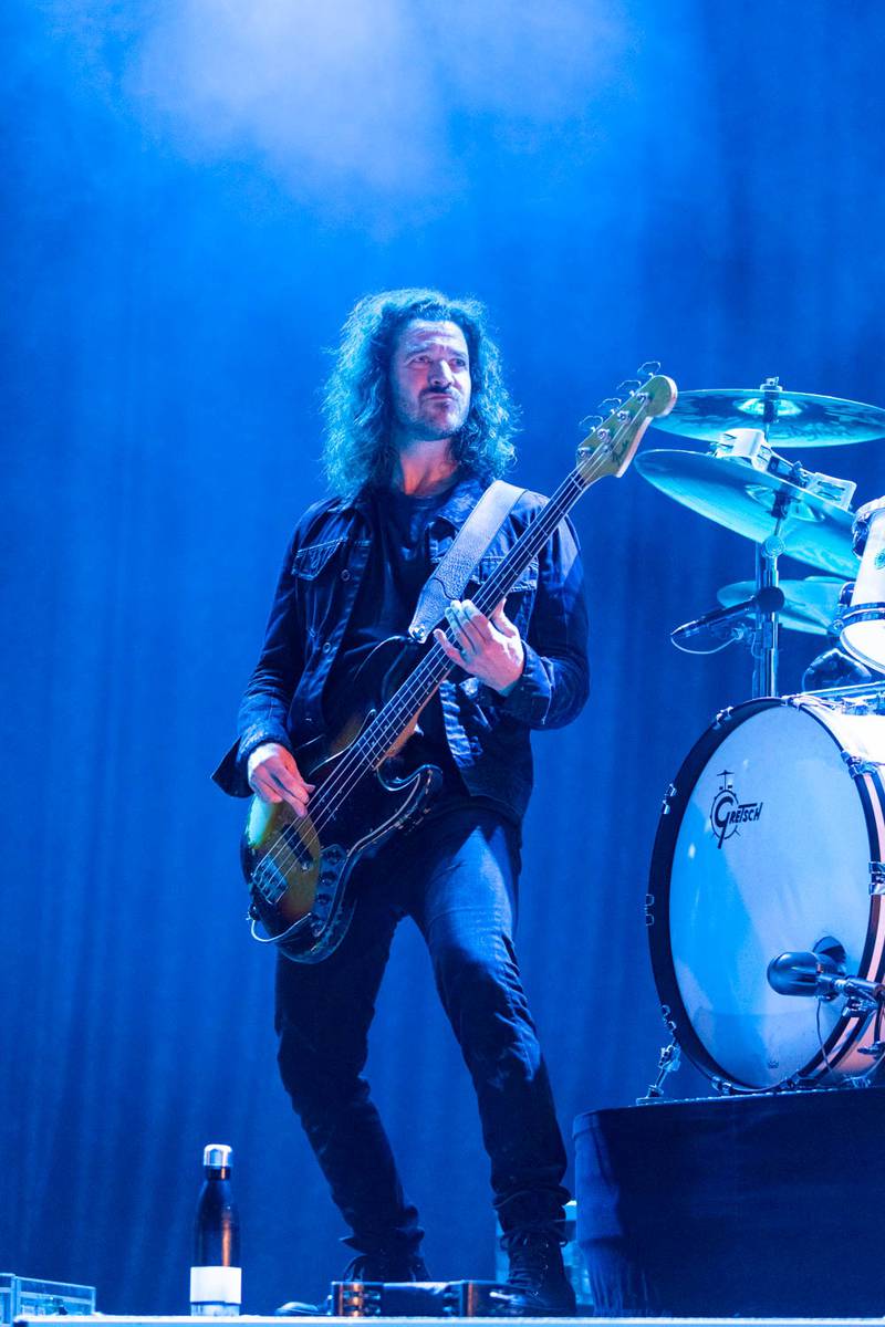 Third Eye Blind performs during the Summer Gods Tour at PNC Music Pavilion in Charlotte on July 29, 2024.