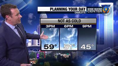 FORECAST: Temperatures expected to reach upper 50s this afternoon