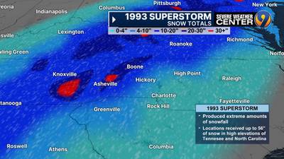 It’s been 31 years since major snowstorm wreaked havoc on the Carolinas