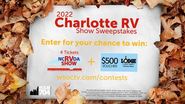 2022 Charlotte RV Show Sweepstakes Official Rules