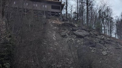 PHOTOS: Rockslide closes major highway in Blowing Rock