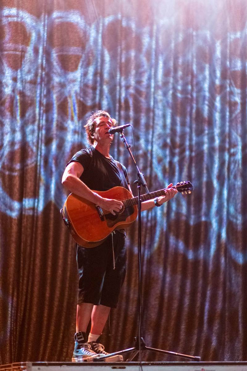 Third Eye Blind performs during the Summer Gods Tour at PNC Music Pavilion in Charlotte on July 29, 2024.