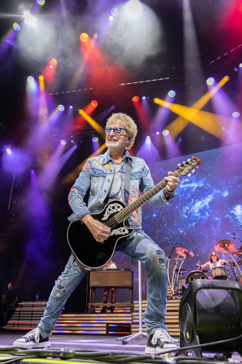 REO Speedwagon performs during the Summer Road Trip Tour at PNC Music Pavilion on Aug. 10, 2024.