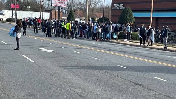 8 arrested for day-long unlawful protest; 1 officer hit, tractor-trailer set on fire