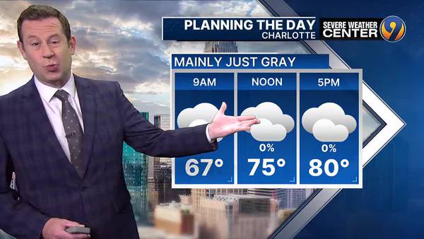 Thursday morning's forecast update with Meteorologist Keith Monday