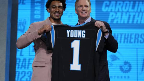 ‘Surreal’: Carolina Panthers, fans welcome Bryce Young to the Queen City