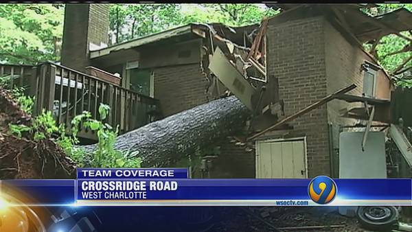 Heavy rains knock out power, topple trees across Carolinas