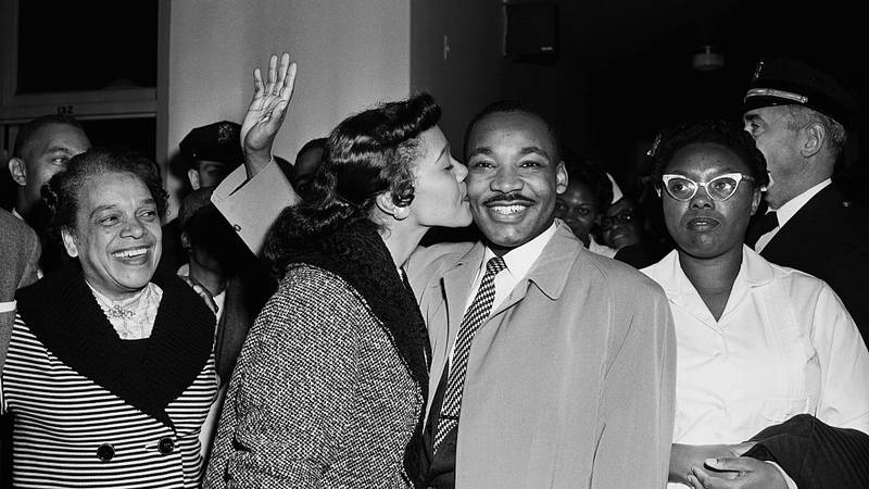 Martin Luther King Jr. leaving hospital