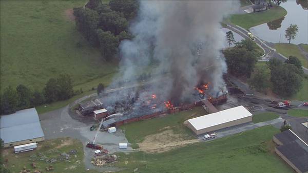 Community steps up after massive fire guts family-owned furniture business in Stanly County