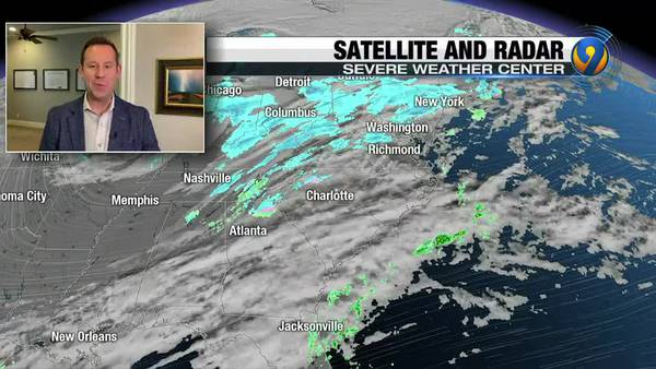 Friday's midday forecast update with Meteorologist Keith Monday
