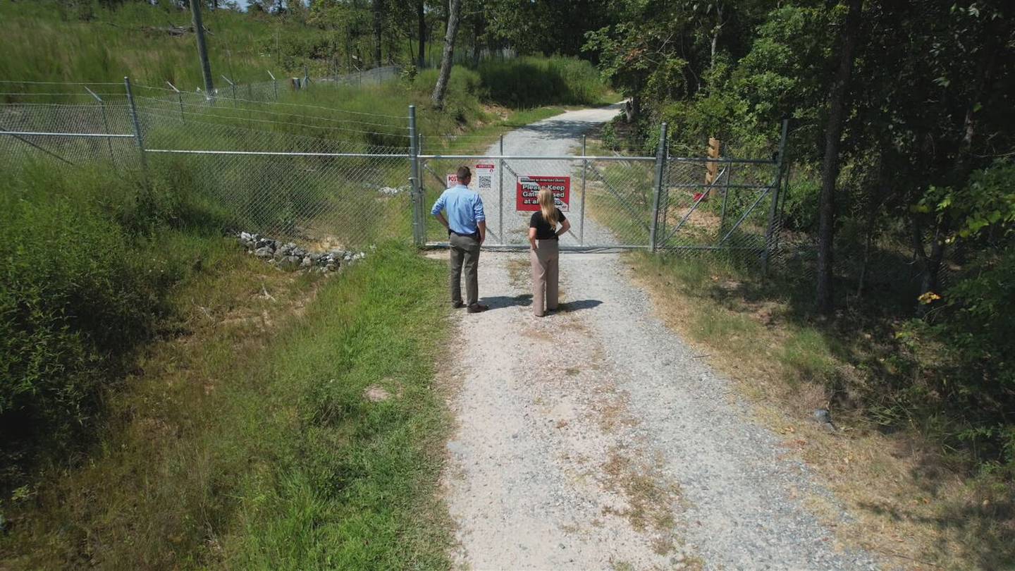 The dirt road in Rowan County where Baby Eva was found in 1971