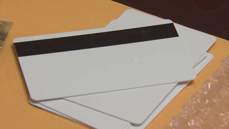 Cards used by criminals in shimming scams