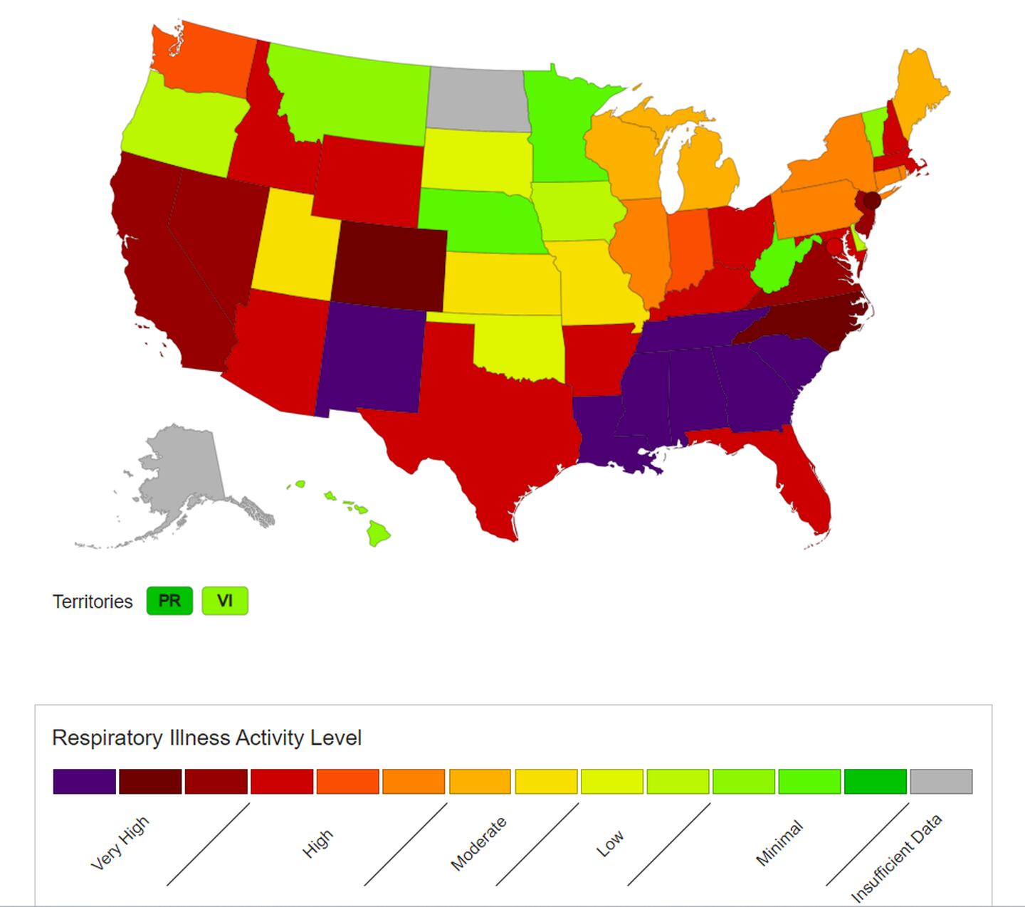 Data shows increase in respiratory illness across the United States (Photo: CDC.gov)