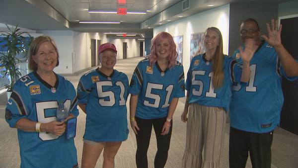 Panthers honor breast cancer survivors before game 