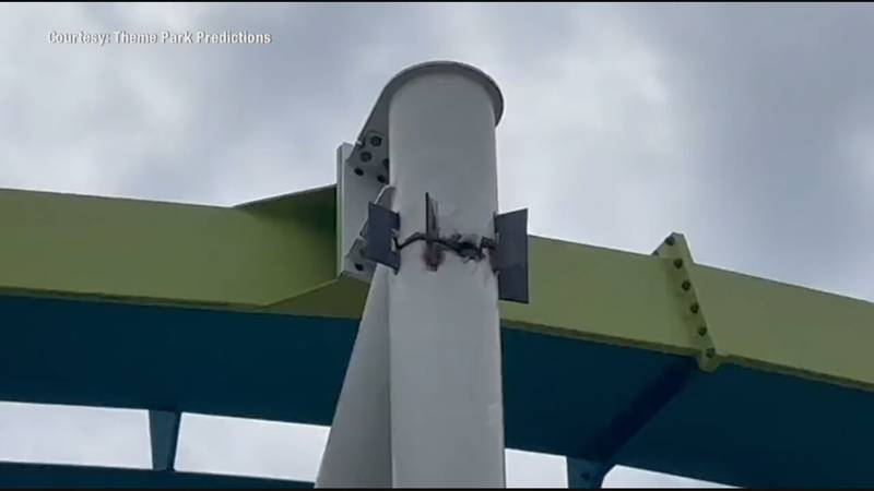 PHOTOS: Carowinds replaces cracked beam on Fury 325 roller coaster just ...