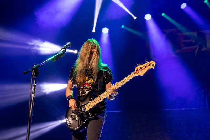 Megadeth performs during their Destroy All Enemies Tour at PNC Music Pavilion in Charlotte on Sept. 6, 2024.