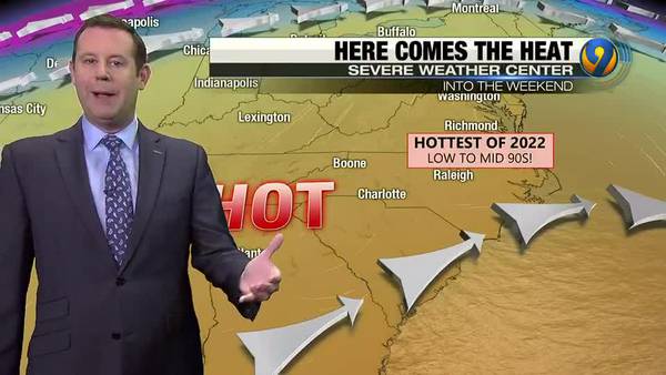 Wednesday morning's forecast update with Meteorologist Keith Monday