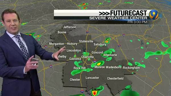 Friday morning forecast with Meteorologist Keith Monday