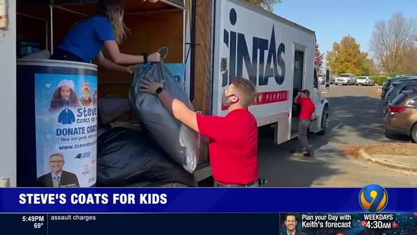 Cintas delivers 1,200 donated coats to help local kids in need