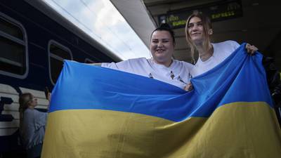 Ukrainian duo heads to the Eurovision Song Contest with a message: We're still here