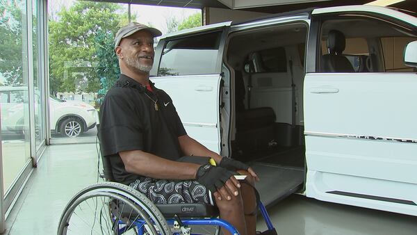 Man gifted with new wheelchair-accessible van