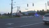 Crash involving utility pole causes road closure in Steele Creek
