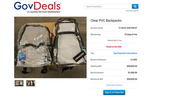 District approves sale of CMS’ clear backpacks for $85,000