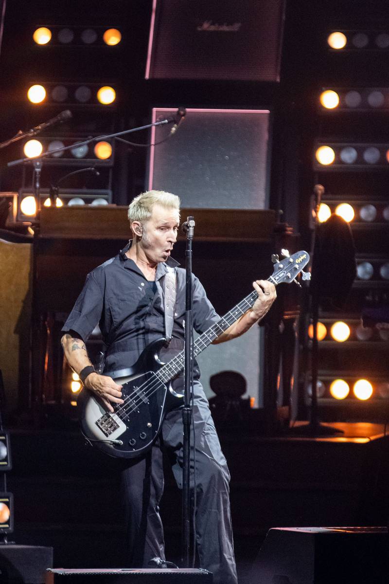 Green Day performs to a sold-out crowd at PNC Music Pavilion on Aug. 26, 2024.