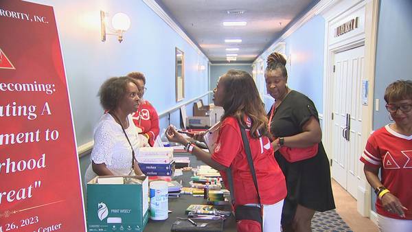 Delta Sigma Theta sorority hosts School Tools event, collecting supplies for families