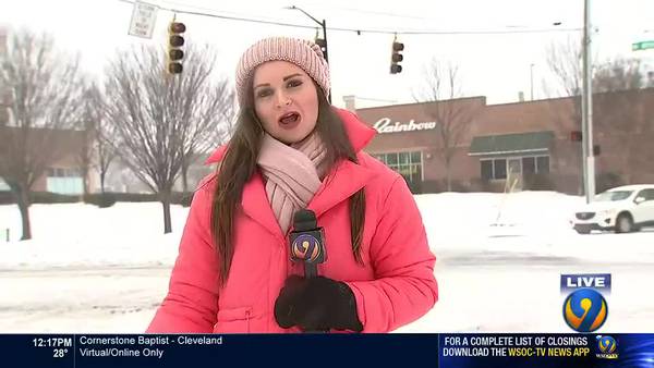 Channel 9 reporter Erika Jackson's winter storm update from West Charlotte