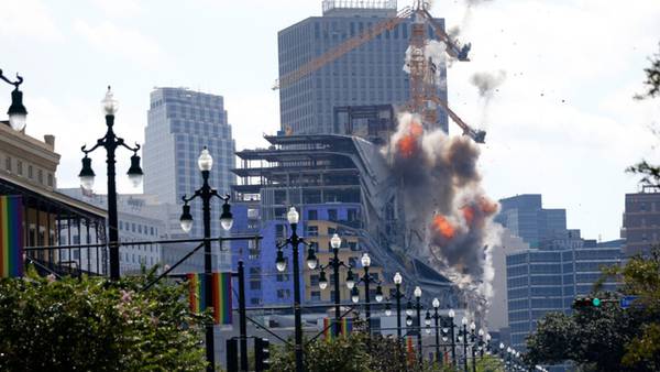 Hard Rock Hotel collapse: Demolition goes awry after 1 crane impales New Orleans' Rampart Street