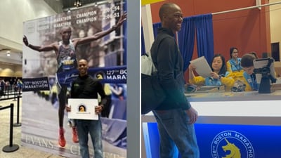 Former pro basketball player running in Boston Marathon for Charlotte charity
