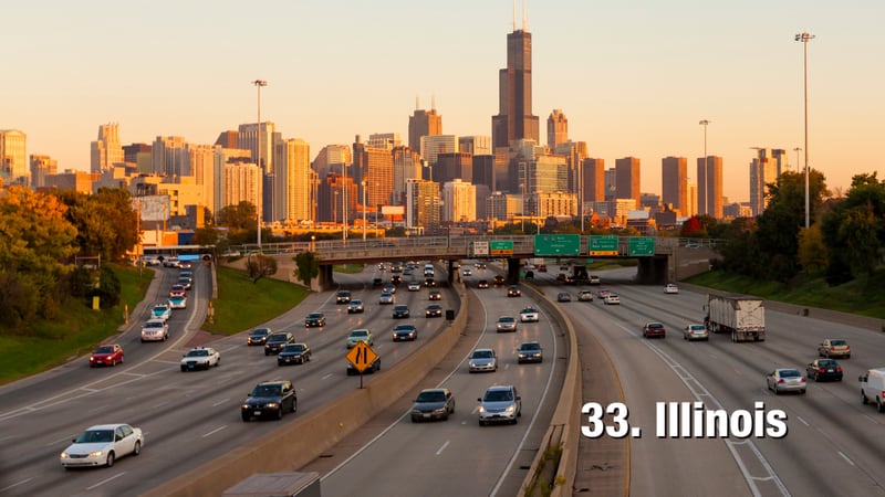 Illinois: 21.41 driving incidents per 1,000 residents