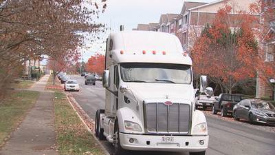 Residents say semitrucks parked in north Charlotte neighborhood cause driving hazards