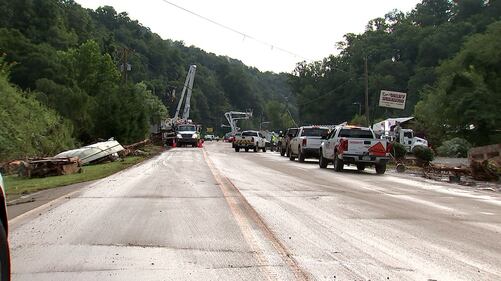 AUGUST 18, 2021 - Haywood County was hit hard with record flooding on the Pigeon River from Tropical Storm Fred.