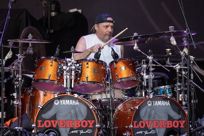 Loverboy performs at PNC Music Pavilion in Charlotte on Aug. 9, 2023.