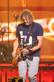 Hootie and the Blowfish perform during the Summer Camp with Trucks Tour at PNC Music Pavilion in Charlotte on Sept. 19, 2024.